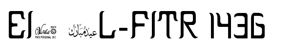 Eid al-Fitr 1 font preview